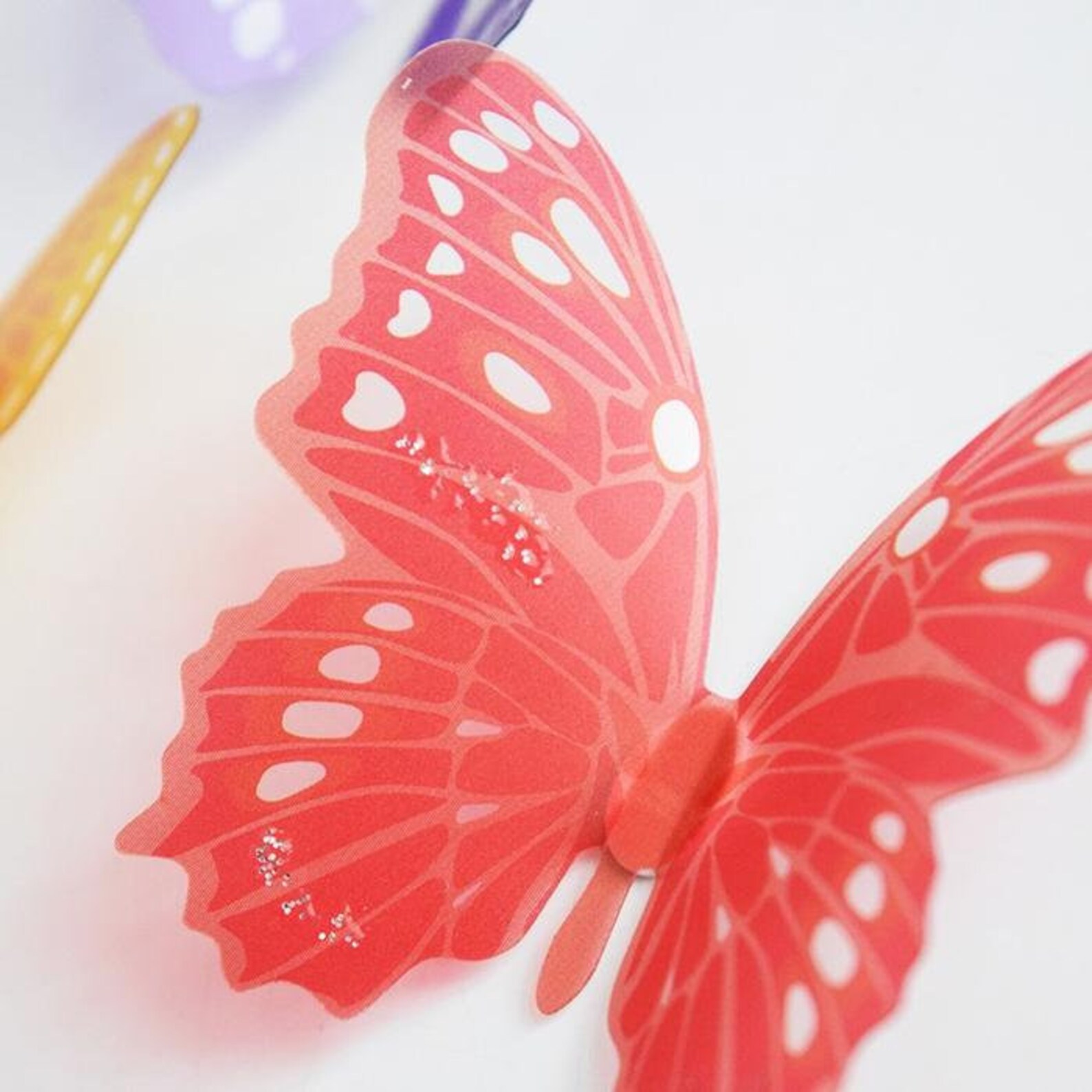 Butterfly Stickers Butterfly Wall Decor 3d Butterfly Wings Etsy