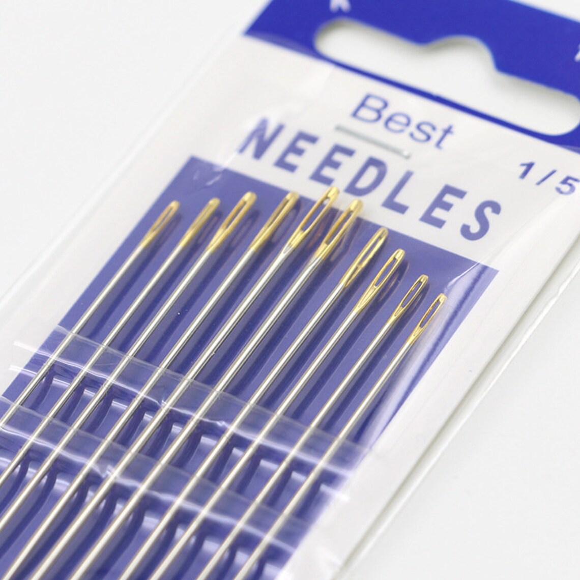 Large Eye Needle Set Golden Eye Needles Sewing Supplies Etsy