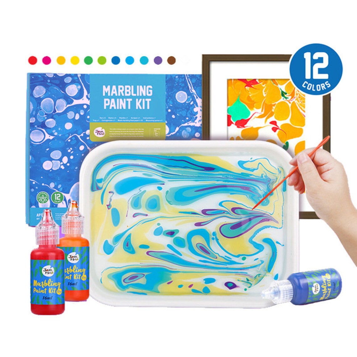 Marble Painting Kit For Kids and Adults DIY Drawing Tools Etsy