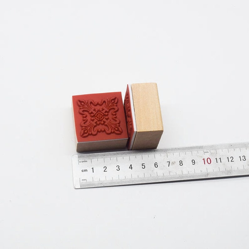 6 Clay Embossers Square Stamp Set Pottery Stamps Embossing Etsy