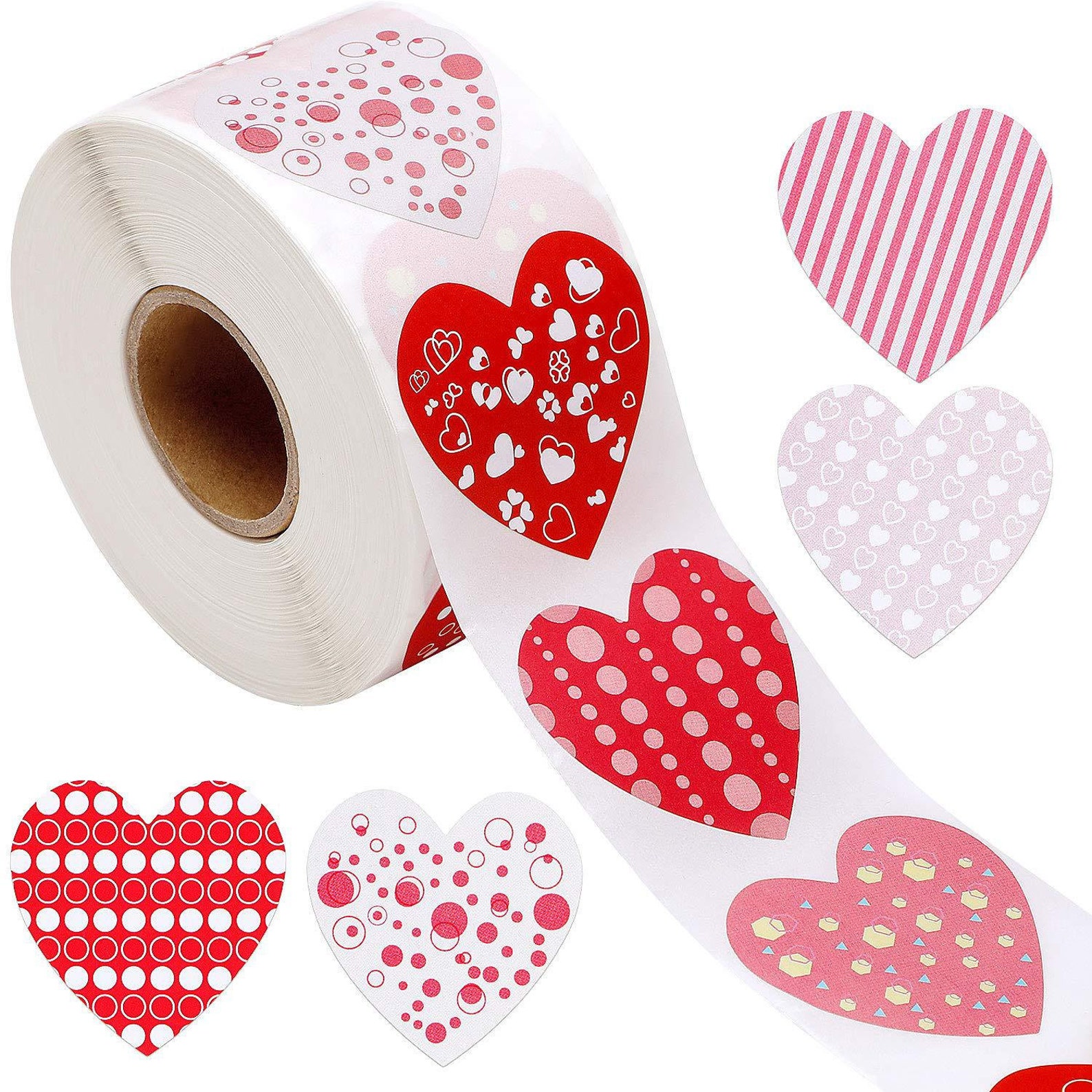 Heart stickers selfadhesive hearts for Valentine's gift Etsy