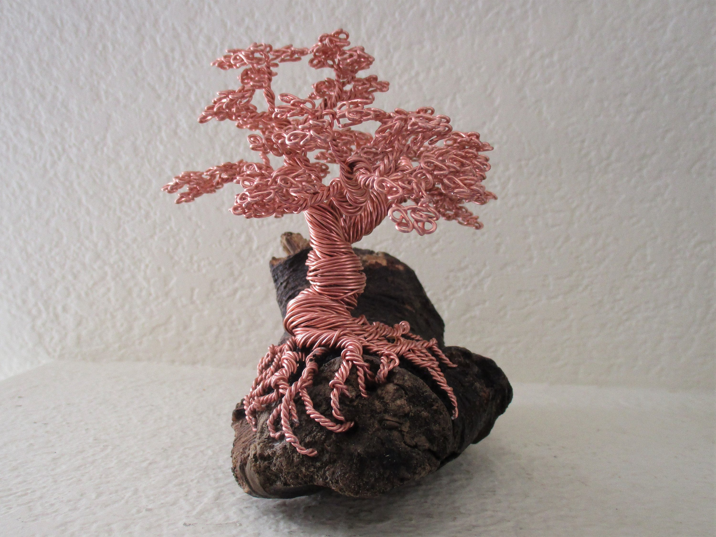 Aluminum Wire Tree on Driftwood Etsy