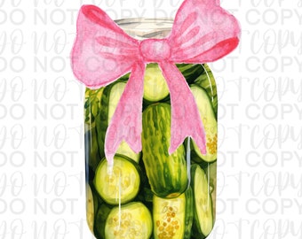 Coquette PNG, Pickle PNG, Pink Bow