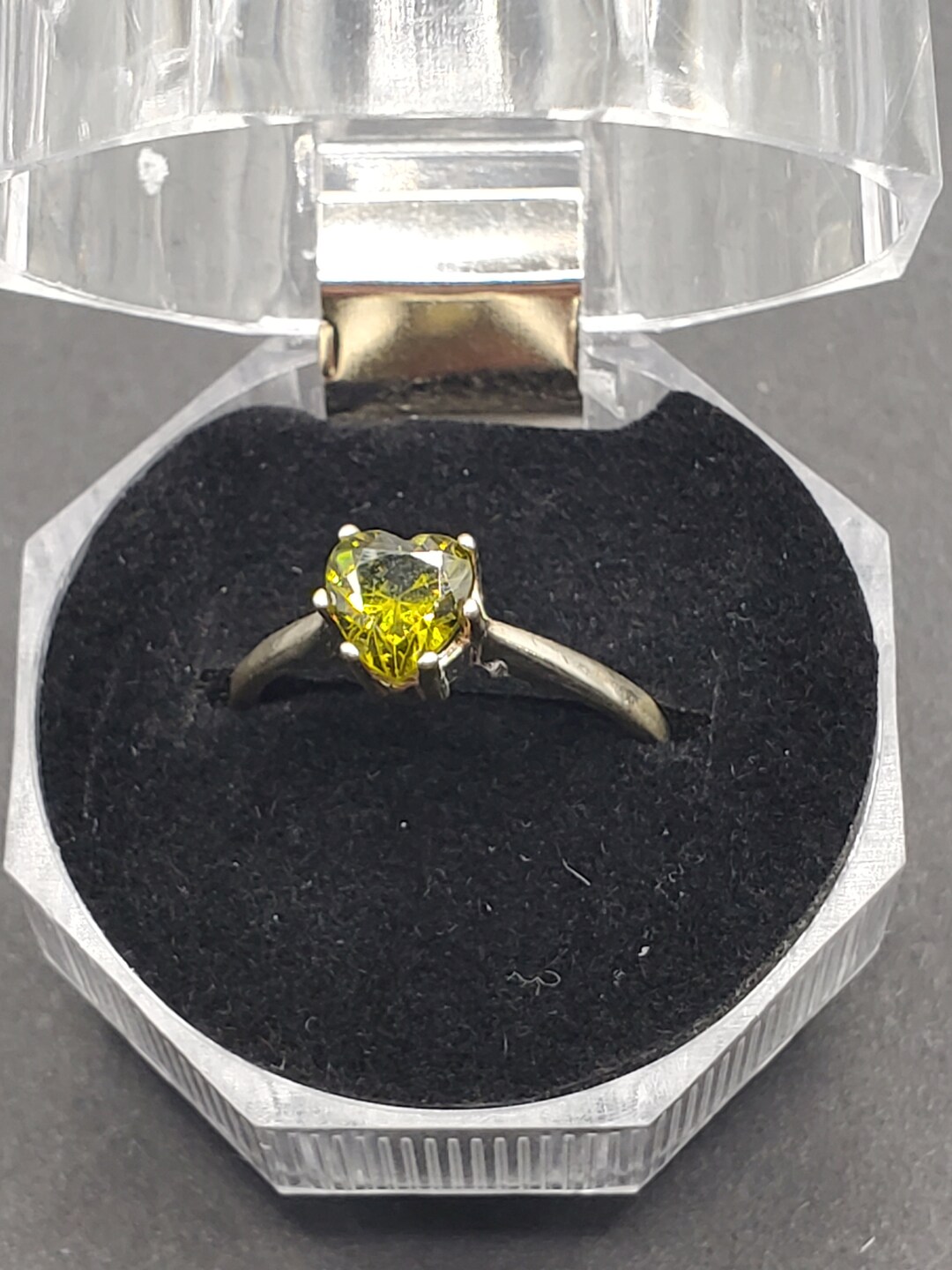 Dainty Delicate Peridot Promise Ring August Birthstone Ring Etsy