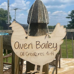 Livestock Stall Sign, 4H, Fair Animal Sign, Show Animal