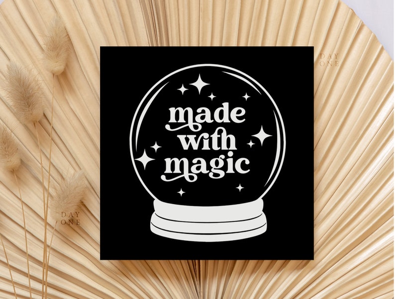 Retro Halloween Business Thank You Template Canva, Square Editable Halloween Business Thank You Insert Printable Halloween Card Crystal Ball image 4