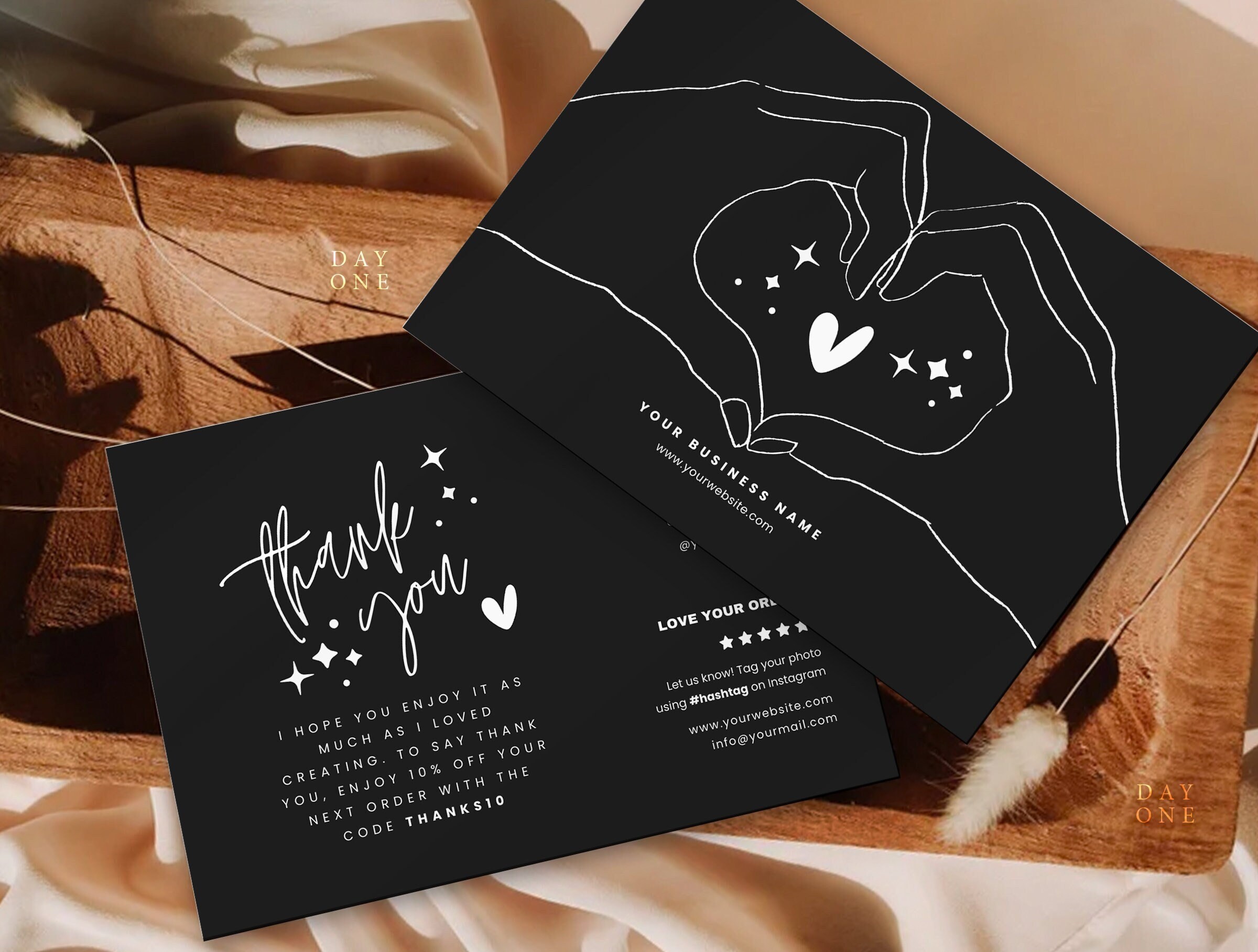 Small Business Thank You Card Printable, Editable Thanks for Your ...