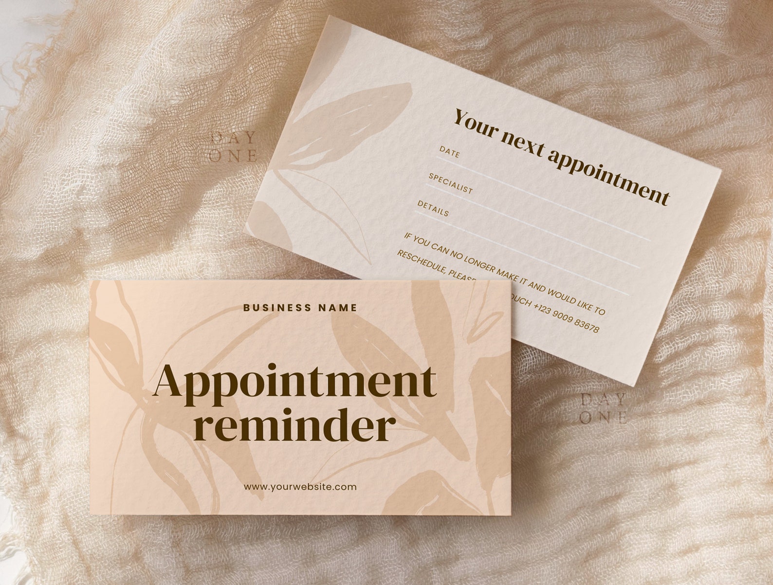 Appointment Reminder Template Canva, Printable Esthetician Template ...