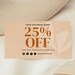 Printable Boho Coupon Card Template, Business Gift Card Canva Template ...