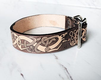Viking dog collar | Etsy