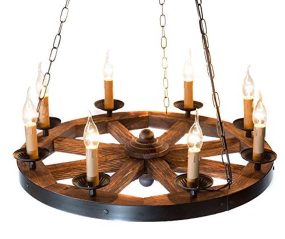 Vintage Wagon Wheel Chandelier Shades of Light | Wagon Vintage Wagon Wheel Chandelier Shades of Light | Wagon