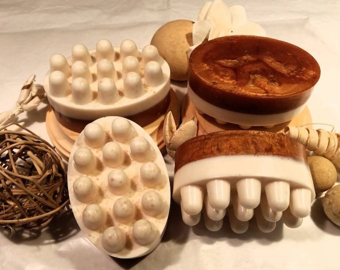 Massage bar soaps