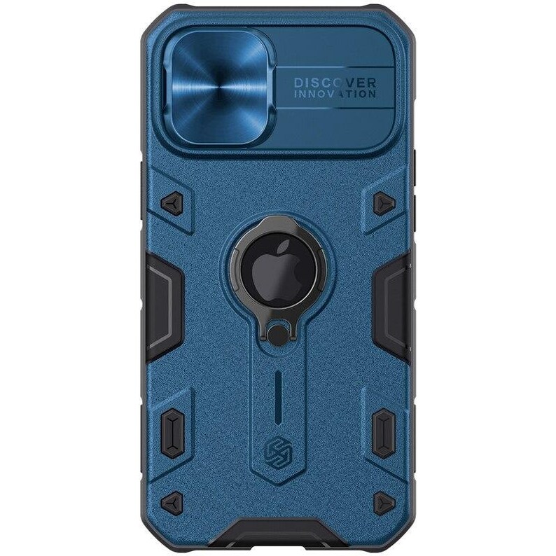 NILLKIN for iPhone 12 Pro Max Case for iPhone 12 Mini Case With Ring Stand Case Camera Protection Slide Cover