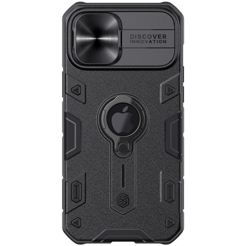 NILLKIN for iPhone 12 Pro Max Case for iPhone 12 Mini Case With Ring Stand Case Camera Protection Slide Cover