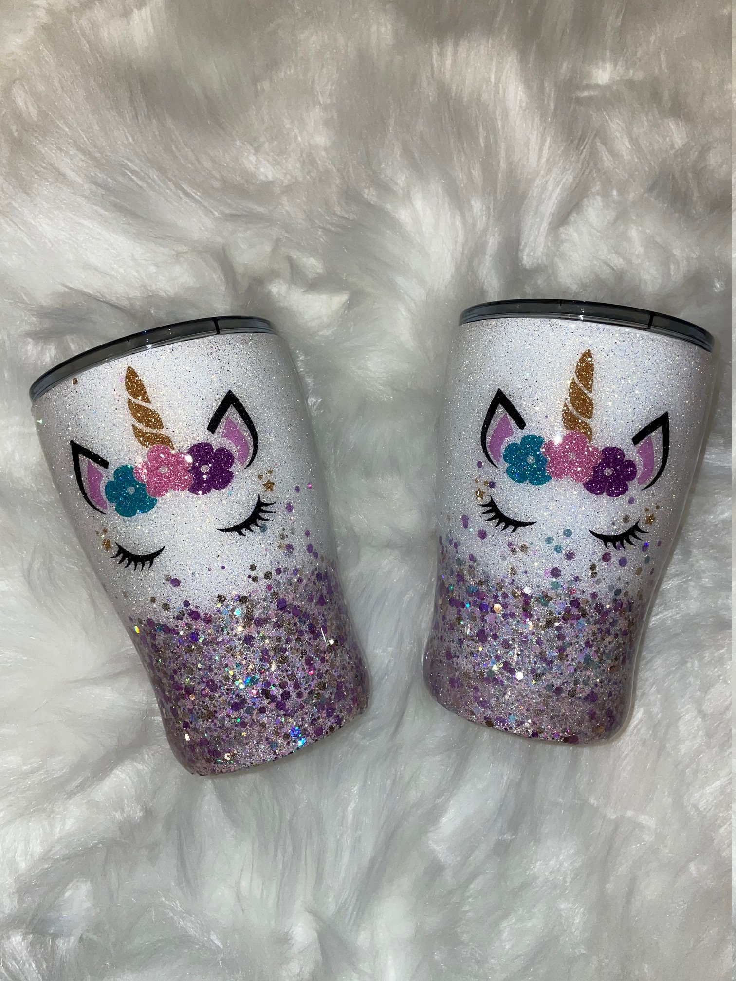 Unicorn Tumbler Unicorn Epoxy Tumbler Unicorn Glitter Etsy