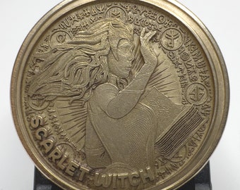 Large Laser Engraved Brass Coin. This series is inspired by Marvel's X-Men '97 and includes iconic quotes like "Magneto was right."