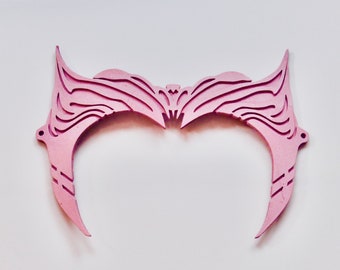 Fun pink Scarlet witch tiara. Pink scarlet witch headpiece.