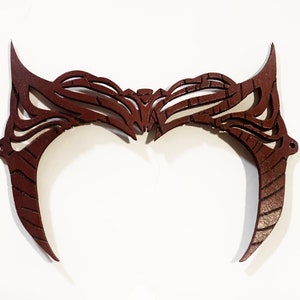 Scarlet Witch crown. Dark Scarlet witch tiara. Multiverse scarlet witch headpiece with scarring.