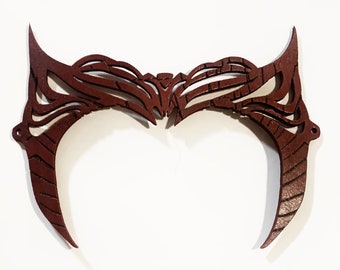 Scarlet Witch crown. Dark Scarlet witch tiara. Multiverse scarlet witch headpiece with scarring.