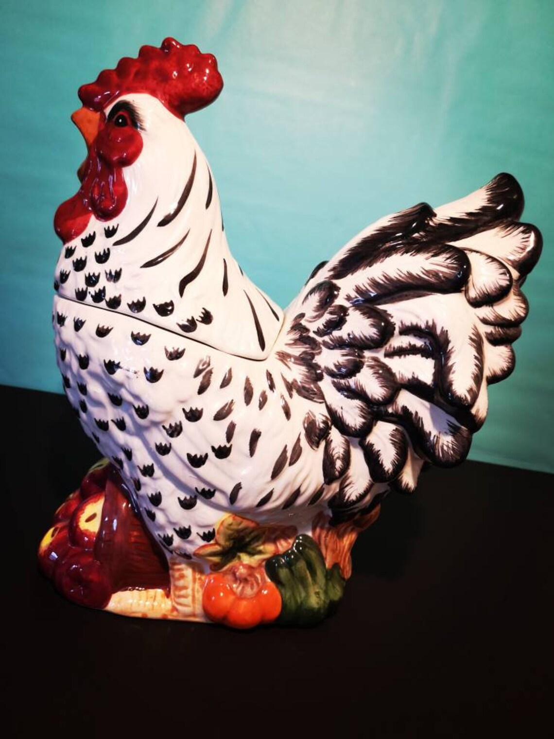 Big rooster cookie jar CKRO Etsy