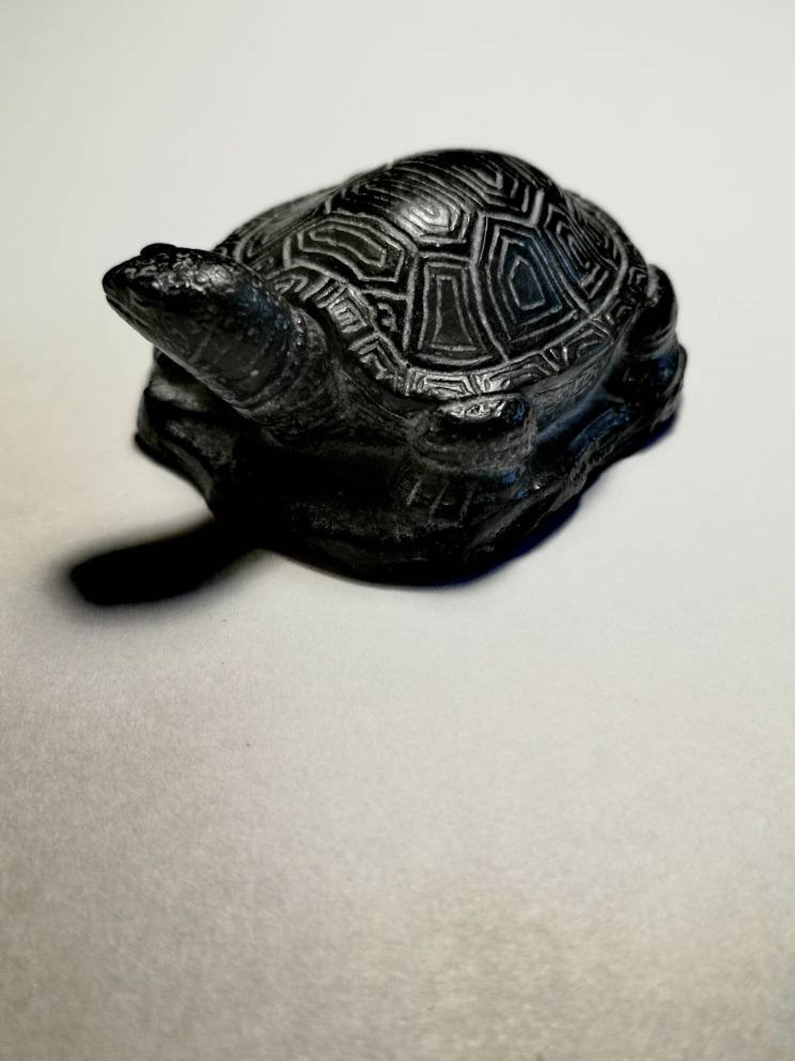 Turtle carved on vanSTONE soapstone | Etsy