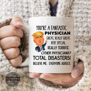 Trump Gift Mug For Physician Doctor Grad Gift Donald Trump Fun Mug Father&#39;s Day Husband Boyfriend Gift For Graduation