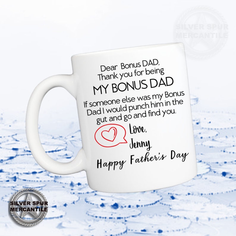 dear bonus dad mug