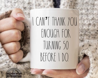 Funny 50th Birthday Mug, Sarcastic Gift for Coworker