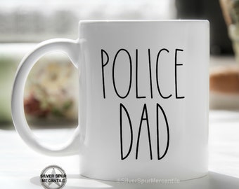 Police Dad Coffee Mug, Law Enforcement Gift