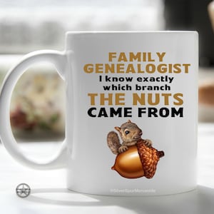 Genealogy Funny Gift Mug, Genealogist Gift, Ancestry Research, Gift for Family Historian, Family Ancestry Research Mug, Family Reunion Gift