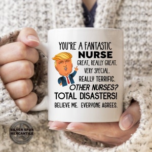 Trump Nurse Mug Funny Donald Trump RN Gifts for Graduation Mother&#39;s Day Father&#39;s Day Thank You Nurse Gift Funny Nurse