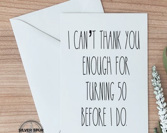 50th Birthday Card, Happy Fiftieth Birthday Gift, Card For Friend, Coworker, 50th Birthday Card Gift For Her, Funny Birthday Cards