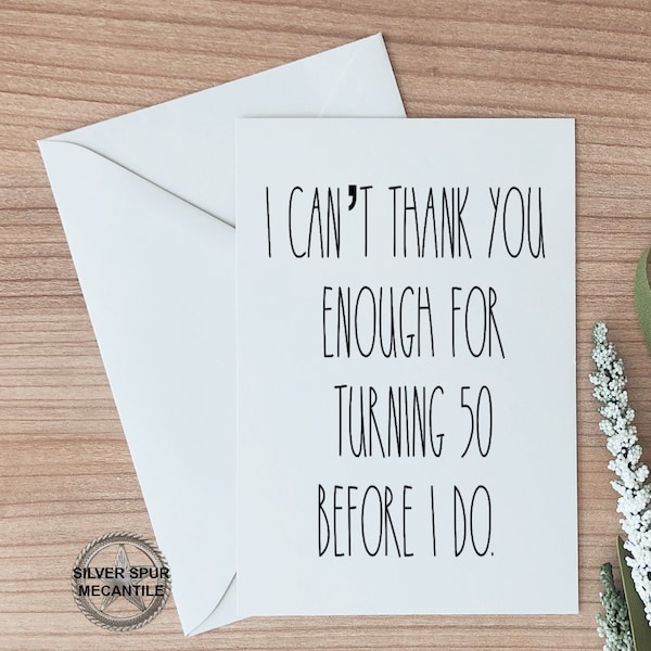 50th Birthday Card, Happy Fiftieth Birthday Gift, Card For Friend, Coworker, 50th Birthday Card Gift For Her, Funny Birthday Cards