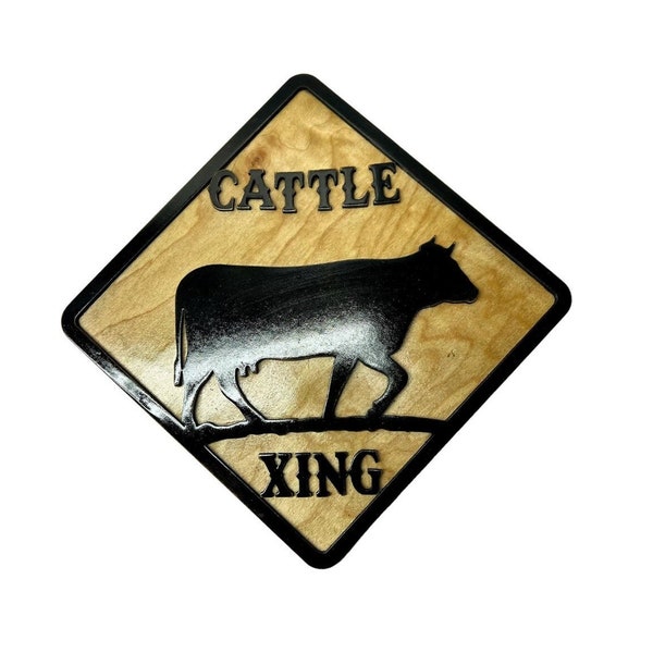 Cowboy Western Bedroom Decor, Cow Decor for Home, Street Sign, Child's Room Wall Decor