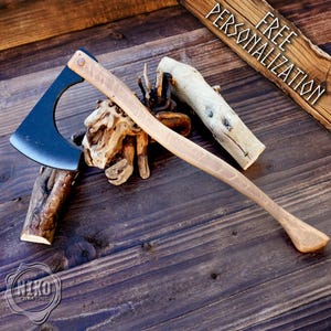 Wooden Viking Axe Toy - Handmade, Personalized kids Axe made of Ash Wood
