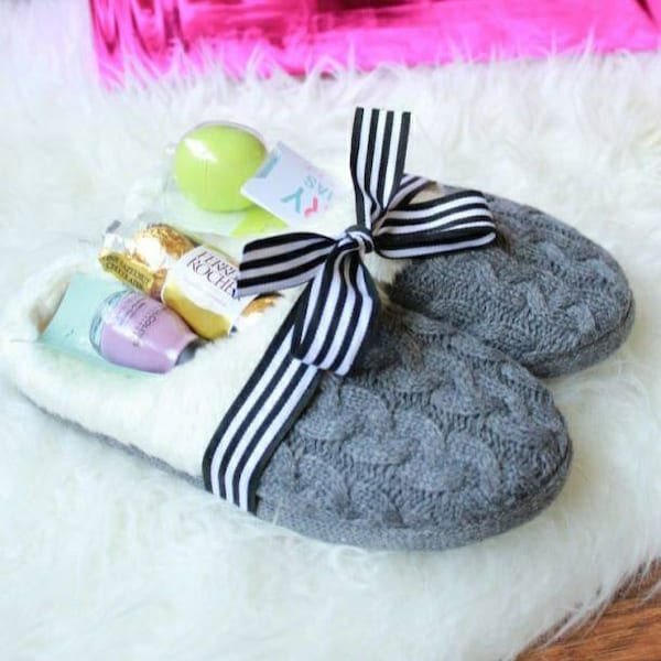 Slipper Basket Gift Etsy