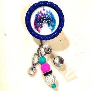 Respiratory Therapist RRT RCP RT medical nurse retractable badge reel