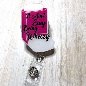 Asthma Wheezy Respiratory Therapist Badge Reel