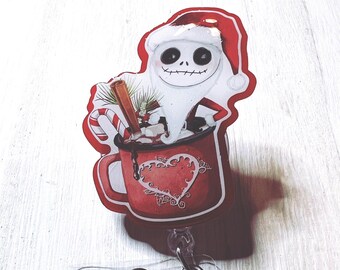 Christmas jack badge reel