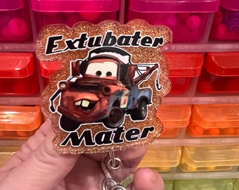Extubater Mater Badge Reel I RT, RRT I Respiratory Therapist I CRNA