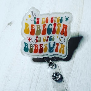 Bunny bad bebecita badge reel