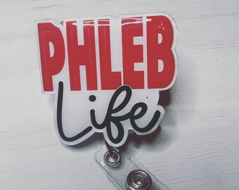 Phlebotomy life badge reel lab phlebotomist