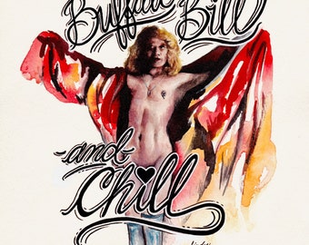 Buffalo Bill & Chill Silence of the Lambs I’d F*ck Me Valentine Art PRINT