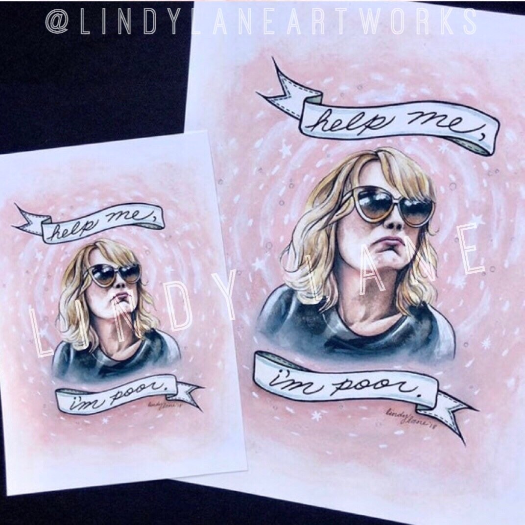 Ayúdame, soy pobre dama de honor Kristen Wiig IMPRIMIR - Etsy México, image size:1072x1072