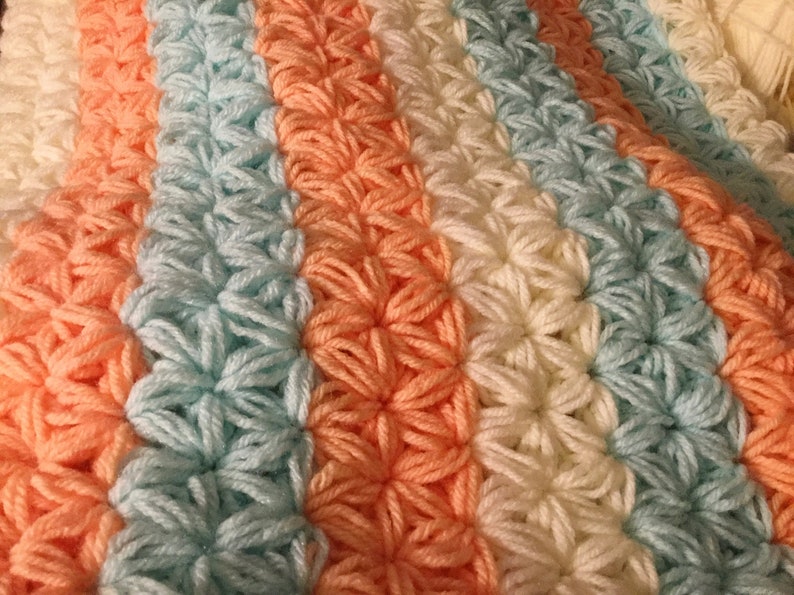 Crochet Pattern/ Jasmine Star Stitch Blanket Pattern/ Instant | Etsy