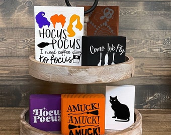 Hocus Pocus Tiered Tray Decor /Halloween Tiered Tray decor