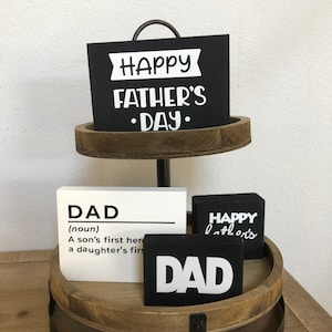 Father’s Day Tiered Tray Decor