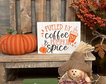 Pumpkin Spice Tiered Tray Decor