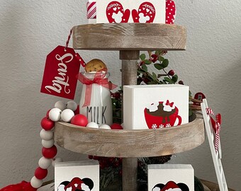 Christmas Tiered Tray Decor Disney inspired