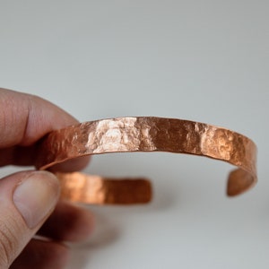 Copper Bracelet Mens | Unisex Copper Jewelry | Wide Copper Bracelet | Unique Gift | Gift for Men | Copper Anniversary Git for Men Husband